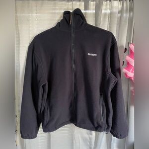 Vetements SS19 Gimp Fleece Zip Up Hoodie NAVY